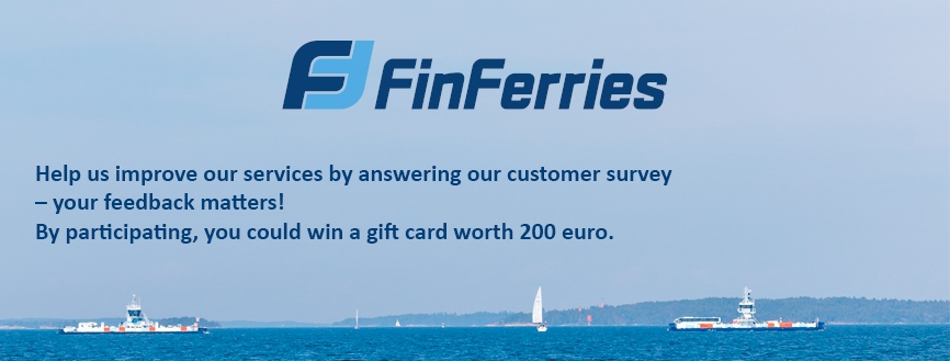 Take part in Finferries' customer survey 1.7.-31.7.2026