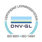 Sertifierat ledningsystem ISO 9001 - ISO 14001